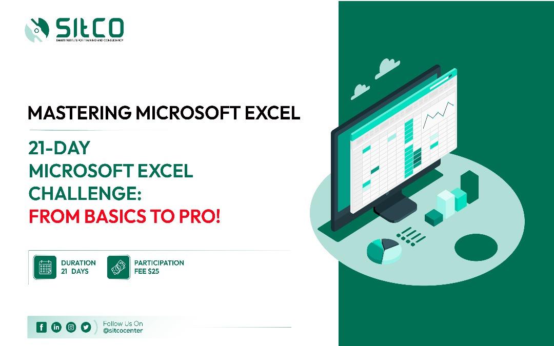 21-Day Microsoft Excel Challenge - From Basics to Pro